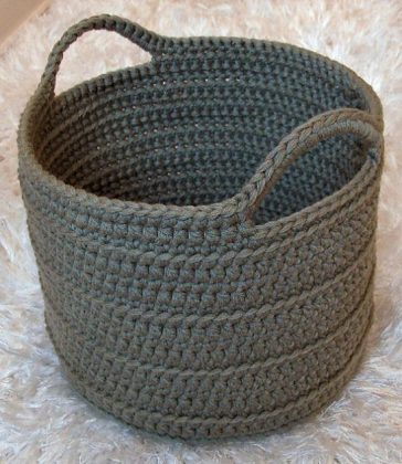 DIY Free Crochet Floor Basket Pattern - Crocht