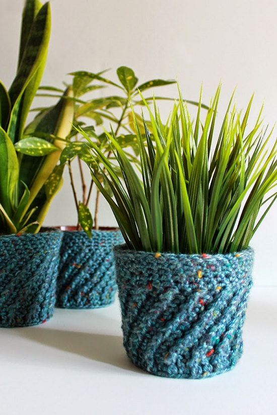 15 DIY Crochet Planter Ideas Crochet Plant Holder Pattern Crocht