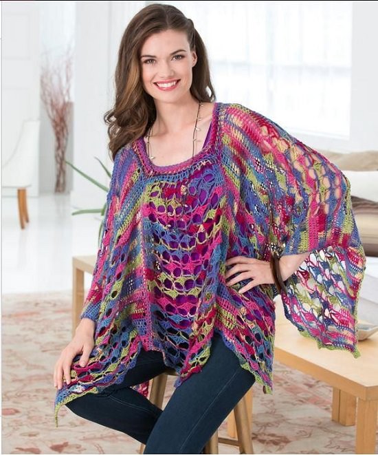 22 Free Crochet Poncho Patterns For Beginners! - Crocht