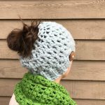 11Messy Bun Hat Crochet Pattern