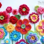 1Crochet Button Flowers