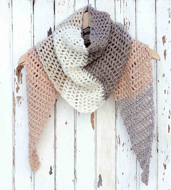 15 Easy Crochet Triangle Scarf Pattern For Beginners! Crocht