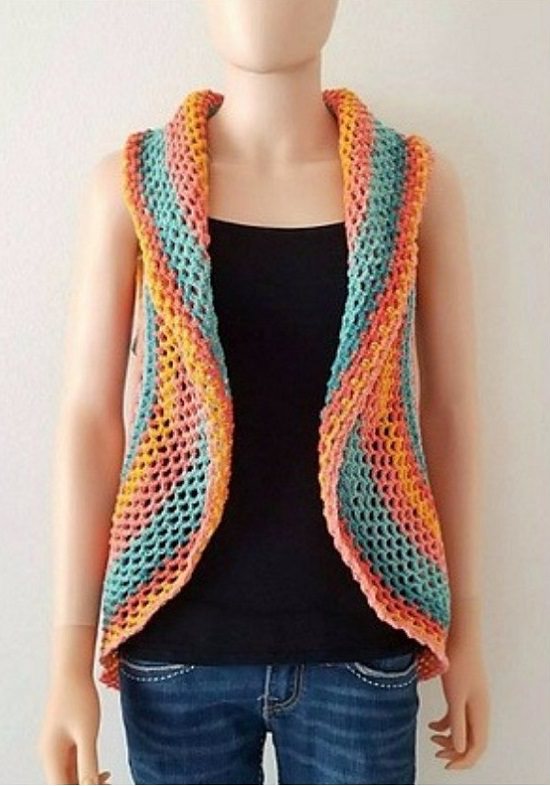 13 Free Crochet Circular Vest Pattern You Should Try! Crocht