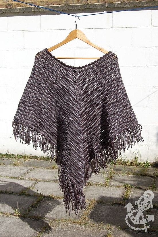 22 Free Crochet Poncho Patterns For Beginners! - Crocht