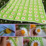Wild Daisy Flower Blanket