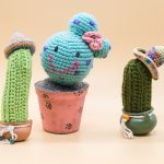 Crafts,In,Cactus,Wool,Crocheted,For,Decoration