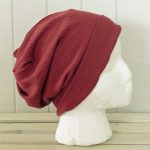 Strawberry Delight Ribbed Beanie