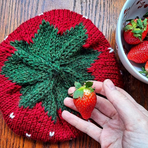 16 Cute Strawberry Beanie Crochet Pattern Ideas 1