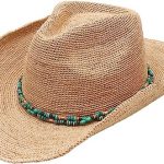 Crochet Raffia Cowboy Hat