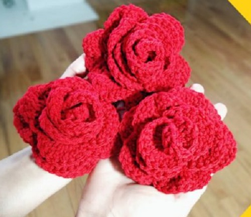DIY Crochet Rose Pattern Ideas 6