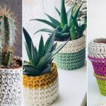 15 DIY Crochet Flower Pot Pattern Ideas