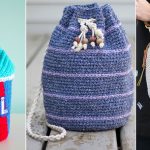 DIY Crochet Drawstring Bag Patterns
