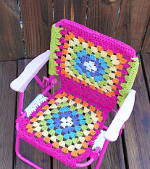 DIY Crochet Chair Cover Ideas 19