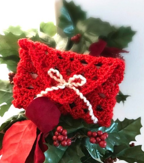 DIY Crochet Gift Card Holder Ideas 11