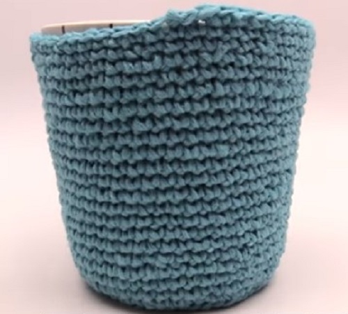 DIY Crochet Flower Pot Pattern Ideas 3