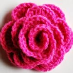 how to crochet a flower-rose (copy marked