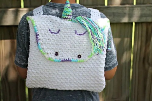 DIY Crochet Backpack Patterns Ideas 19