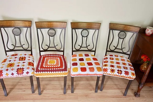 DIY Crochet Chair Cover Ideas 4