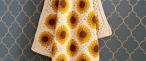 Sunflower Crochet Blanket 3