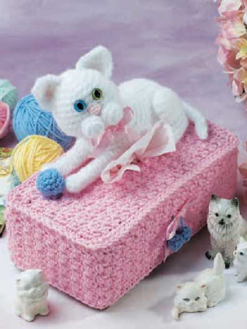 Crochet Tissue Box Cover 3