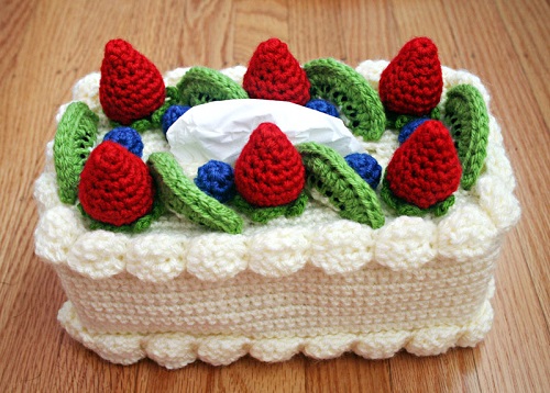 Crochet Tissue Box Cover 7