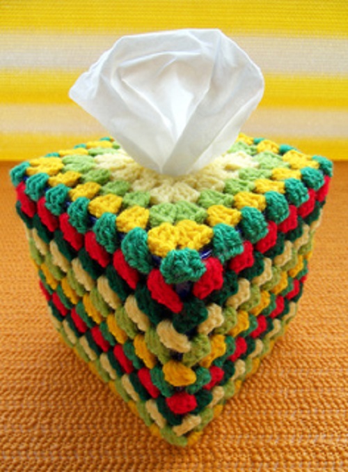 Crochet Tissue Box Cover 13