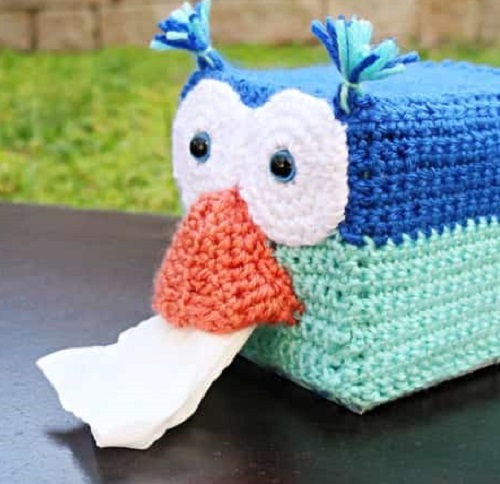 Crochet Tissue Box Cover 8