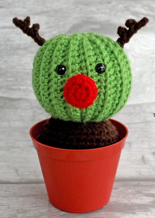 Crochet Cactus Free Pattern 3