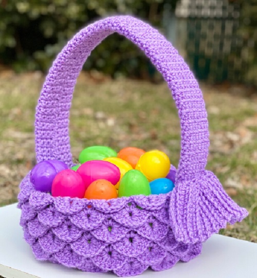 crochet easter basket 3