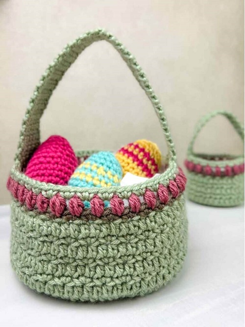 crochet easter basket 2