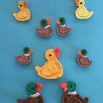finished-crochet-mallard-duck-group-portrait