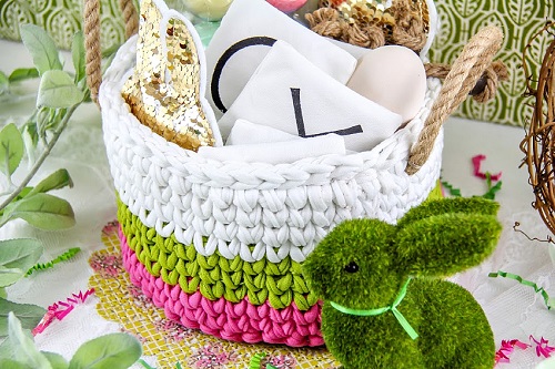 crochet easter basket 4
