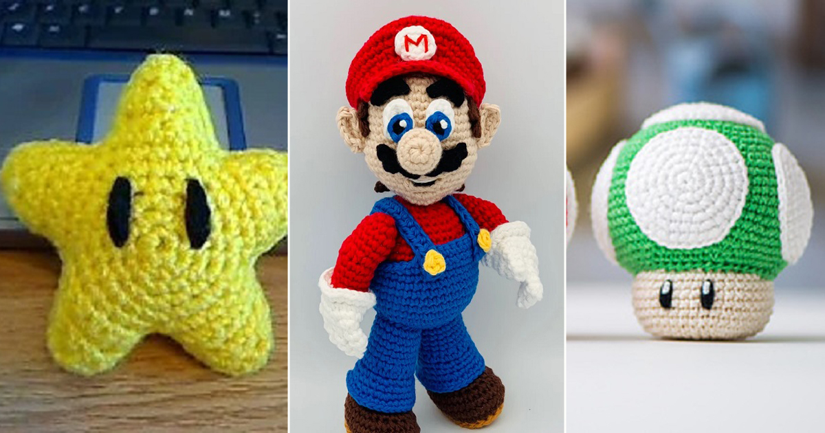 12 Creative Crochet Mario Patterns - Crocht