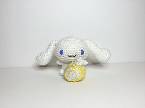 Beautiful Crochet Cinnamoroll Doll Toy 