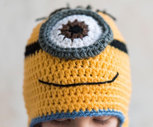 Crochet Minion Hat 3