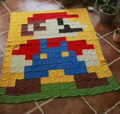Crochet Mario 9