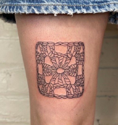 Crochet Tattoo Ideas11