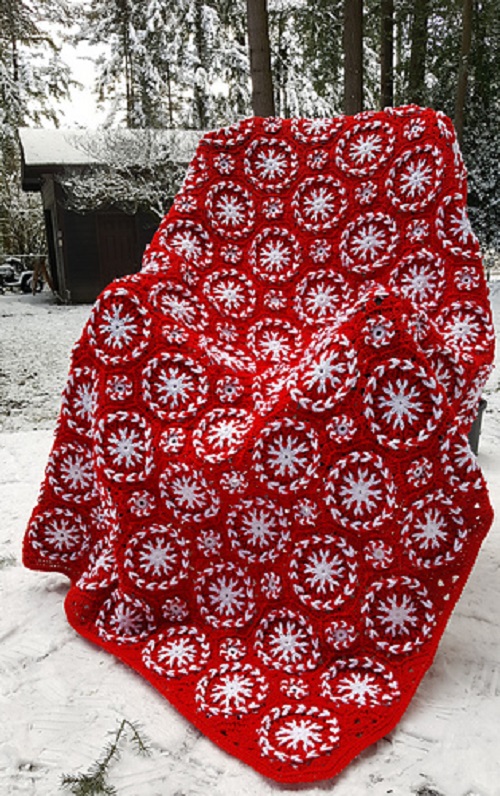 Peppermint Crochet Blanket 7