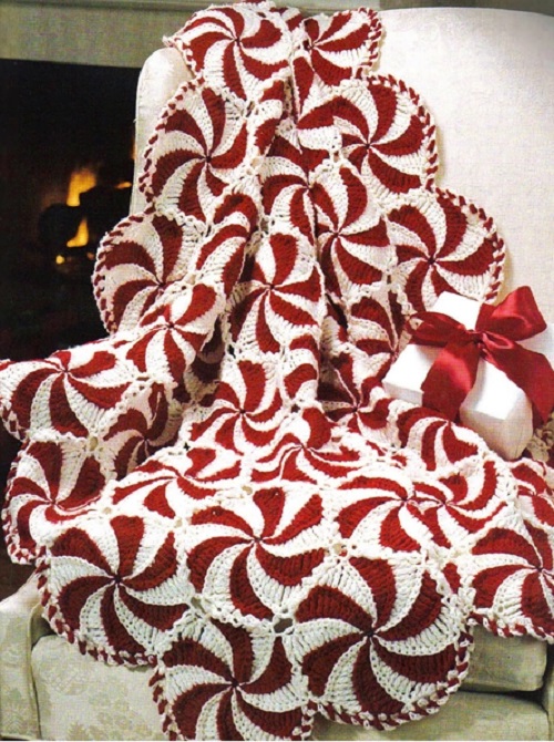 Peppermint Crochet Blanket 3