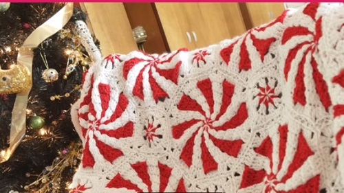Peppermint Crochet Blanket 1