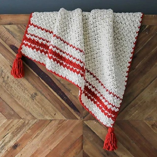 Peppermint Crochet Blanket 9