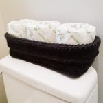Crochet Toilet Paper Basket