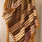 Easy Beginner Tunisian Striped Blanket