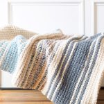 Tunisian crochet blanket