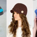 13 Newsboy Hat Free Crochet Patterns