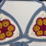 Crochet African Flower Triangle Top