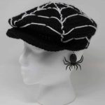 DIY Spider Web Newsboy Hat Free Crochet Pattern