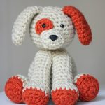 Crochet Plush Puppy in Two Shades