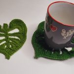 DIY Crochet Monstera Leaf Coaster