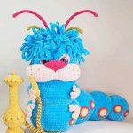 Hooka Blue Caterpillar Pattern